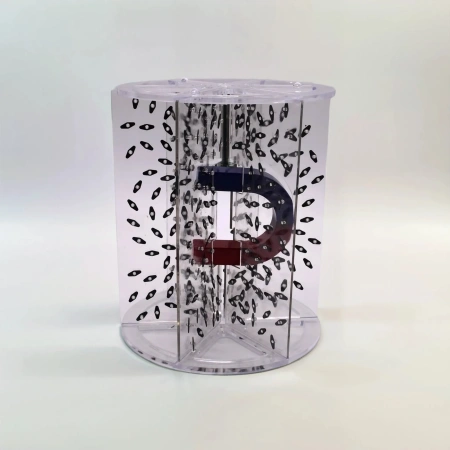 Модель для демонстрации в объеме линий магнитного поля